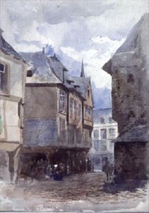 Een Straat in Dinan, Frankrijk